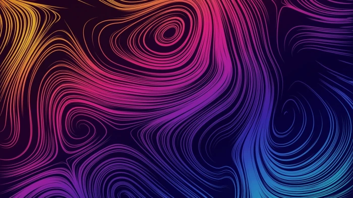 cyclone colorful pattern magenta psychedelic art line 2k