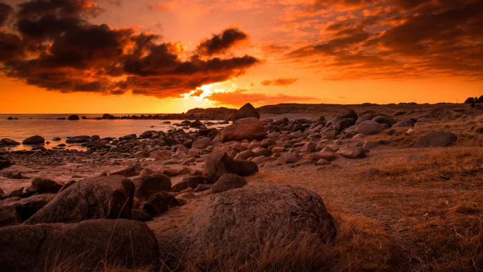 full h d of nature sunset sky sea beauty in 2k