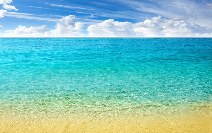 nature landscape sea beach horizon Caribbean tropical 2k