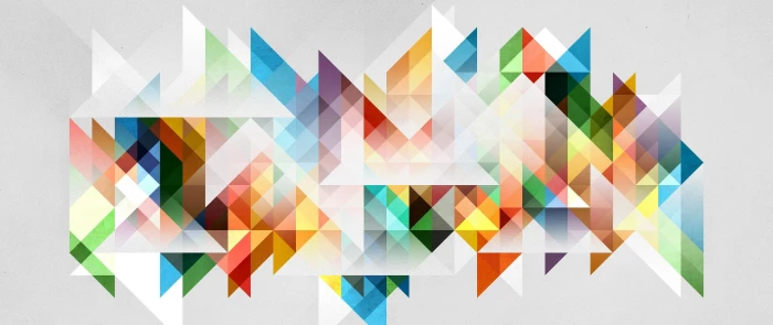 px abstract Nature Trees HD Art multi colored triangle shape 2k