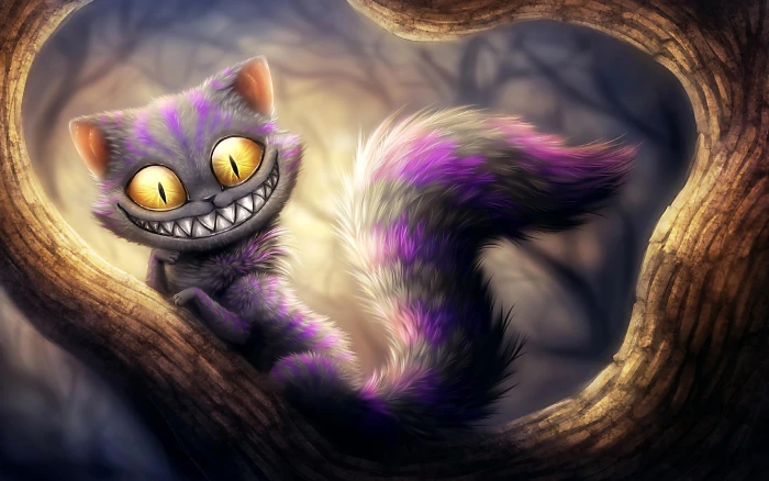 Funny Fantasy Cat Smiling d abstract fanatsy and 2k