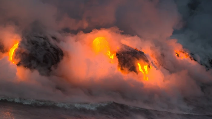 Hawaii wallpaper eruption volcano travel tourism 2k 4k