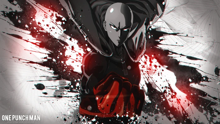 anime digital art fan One Punch Man Saitama hero superhero 2k