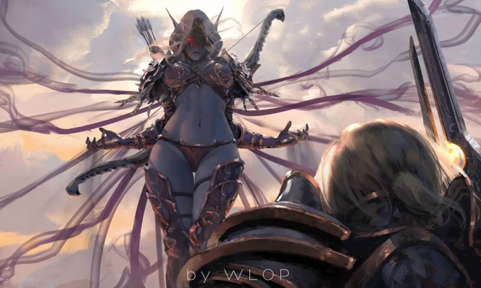 World of Warcraft illustration digital art artwork women video games 2k