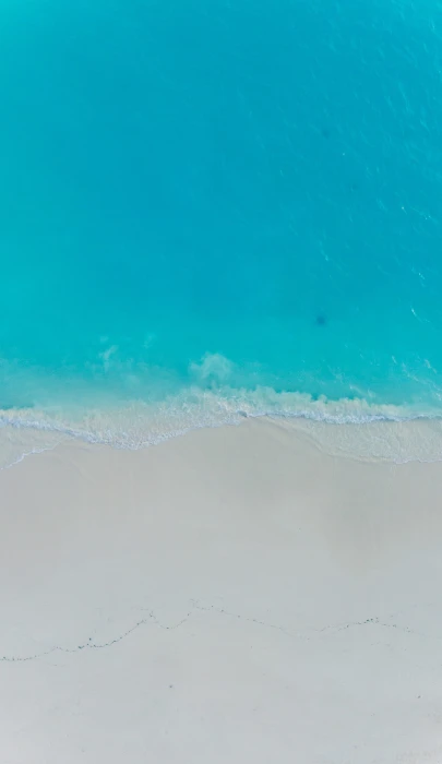 aerial photography of shore sea beach nature maldives funadhoo 2k