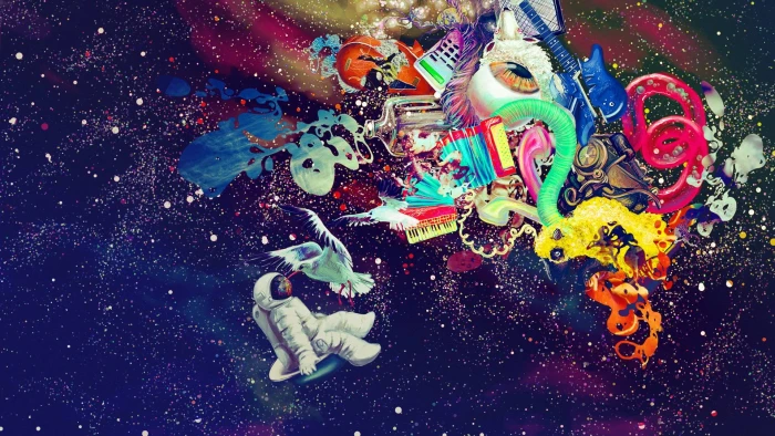 multicolored painting untitled space colorful abstract psychedelic 2k