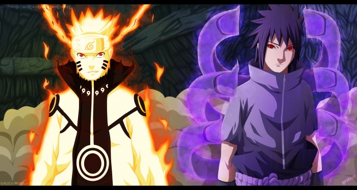 Naruto and Sasuke digital wallpaper Shippuuden Uchiha 2k