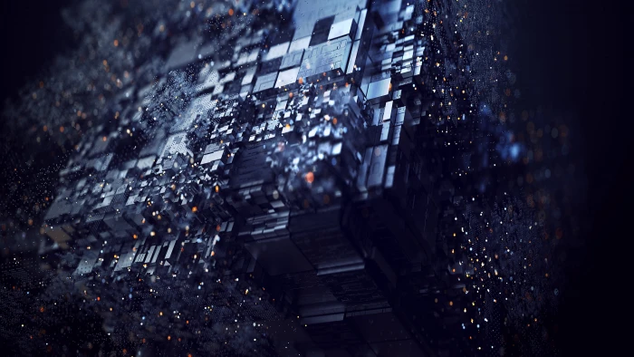 abstract digital art Denis Mitrofanov dark street city 2k