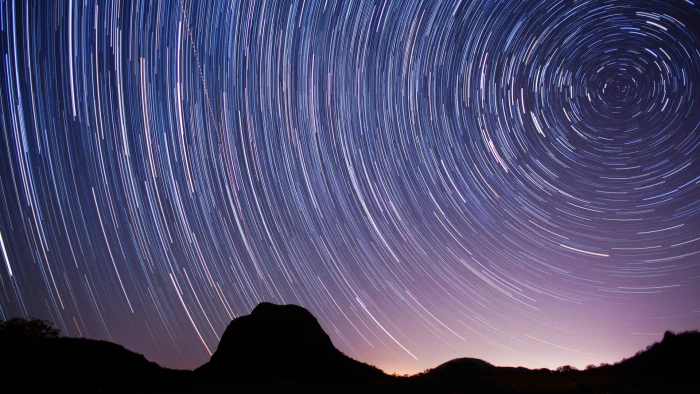 Stars Timelapse Night HD nature 2k