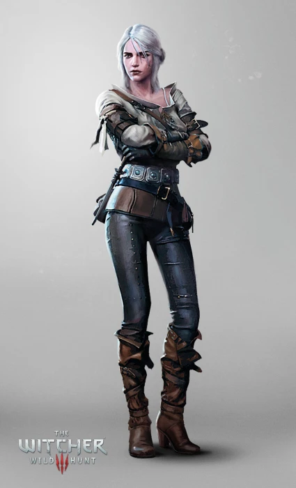fantasy girl video games leather Ciri leggings Cirilla Fiona Elen Riannon 2k