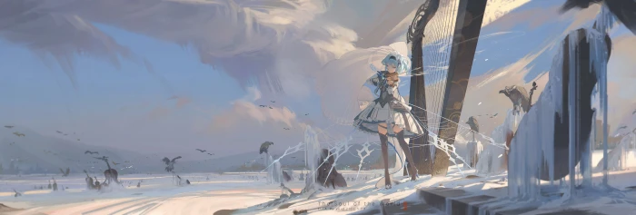 anime girls Eula Genshin impact void 0 2k 4k