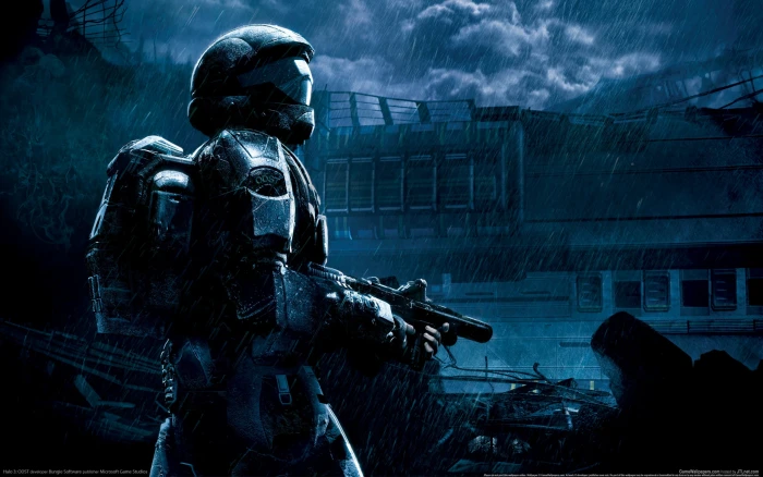 Halo digital game wallpaper 3 ODST video games architecture 2k