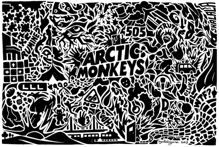 Arctic Monkeys digital wallpaper pattern no people creativity