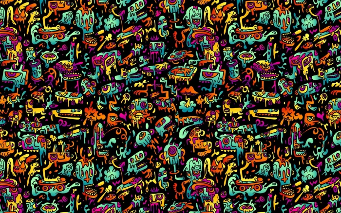 multicolored doodle wallpaper abstract colorful multi colored 30 2k