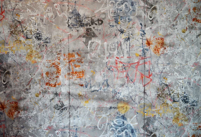 multicolored painted board Graffiti Wallpaper Decor Grunge 2k 4k 5k
