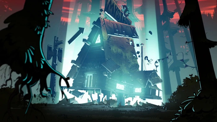 TV Show Gravity Falls architecture built structure illuminated 2k
