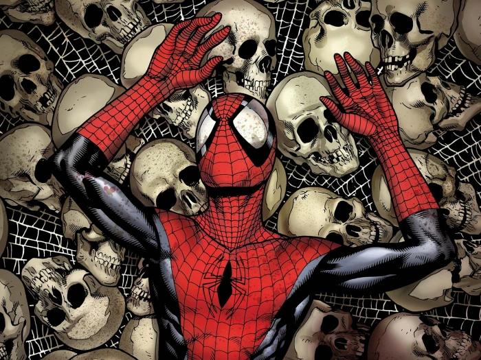 comics man skulls spider spiderman superhero 2k