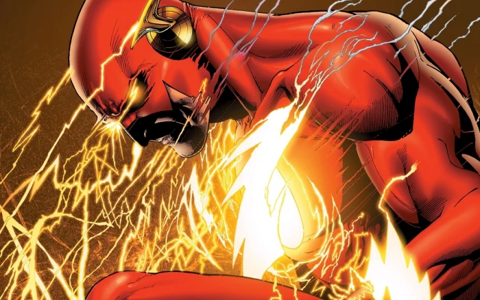 Flash superhero heat temperature burning motion fire 2k