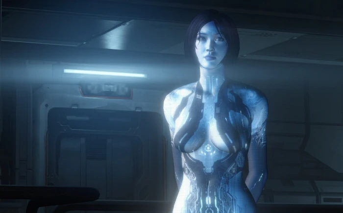 female cyborg wallpaper Halo Cortana 4 technology futuristic