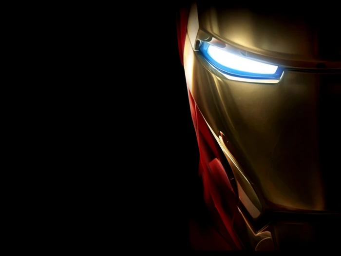 Marvel Iron Man mask superhero digital art black background