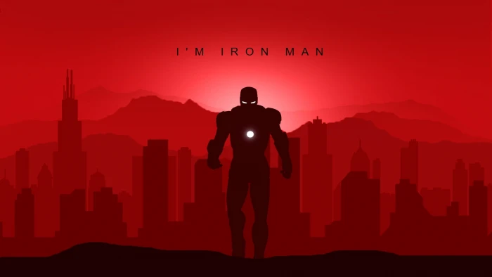 minimal art marvel iron man superheroes avengers vector 75 2k