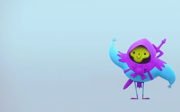 Skeletor wallpaper digital art superhero sword weapon 2k