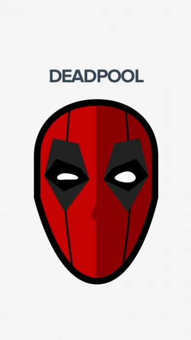 superhero Deadpool communication red sign studio shot