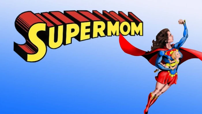 Supermom digital wallpaper artwork superhero Superman Supergirl 2k