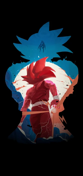 dark superhero Batman and Robin Goku Black raven vertical 2k