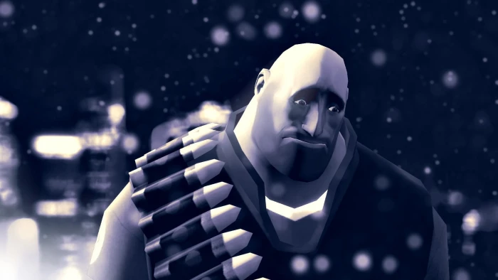 heavy Team Fortress 2 one person portrait young adult night 2k