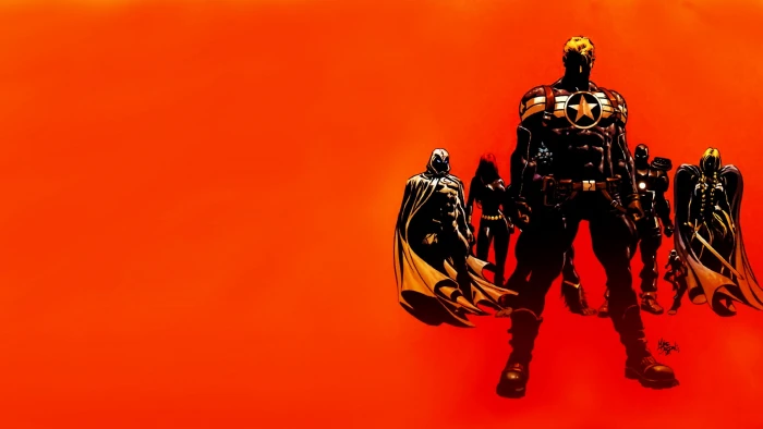 superheroes digital wallpaper comics Captain America Secret Avengers 2k