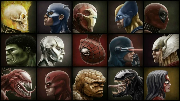 Marvel characters illustration Comics superhero Iron Man 2k