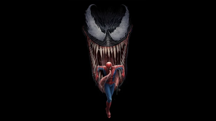 spiderman venom artwork hd digital art superheroes 25 2k 4k
