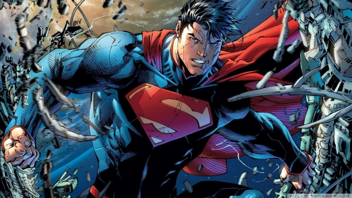 Superman comic art movie poster DC Comics superhero 2k