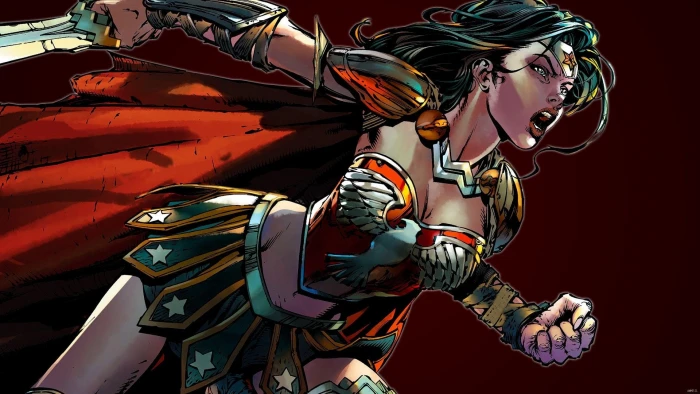 sword fantasy Wonder Woman weapon comics artwork superhero 2k