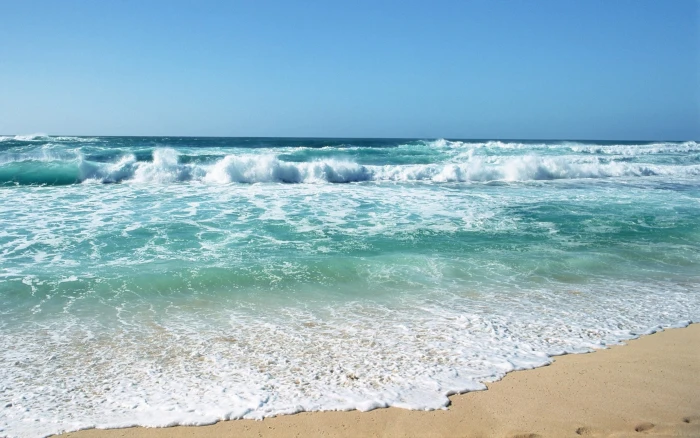 Hawaii Beach Waves Picture Hd Wallpaper Desktop 2k