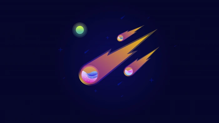 meteors vector artist artwork digital art hd minimalism 2k 4k 5k 8k 10k