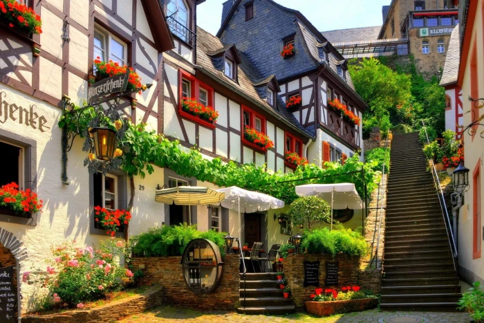 German Villages architecture houses nature and landscapes 2k