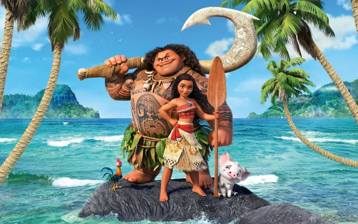 Moana digital wallpaper Movie Maui Waialiki 2k