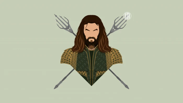 aquaman superheroes minimalism hd deviantart 2k 4k 5k 8k