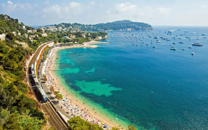 bay beach Cap Ferrat water sea land scenics nature 2k