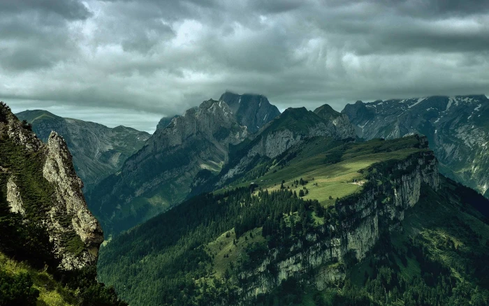 green black and gray mountain range landscape photo of mountains 2k