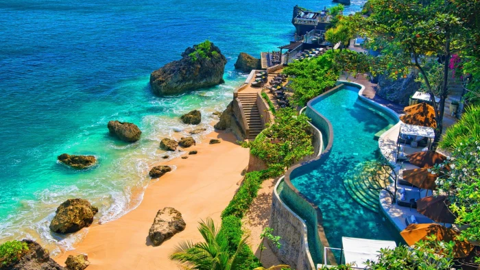 nature water sea travel sky beach turquoise summer island 2k