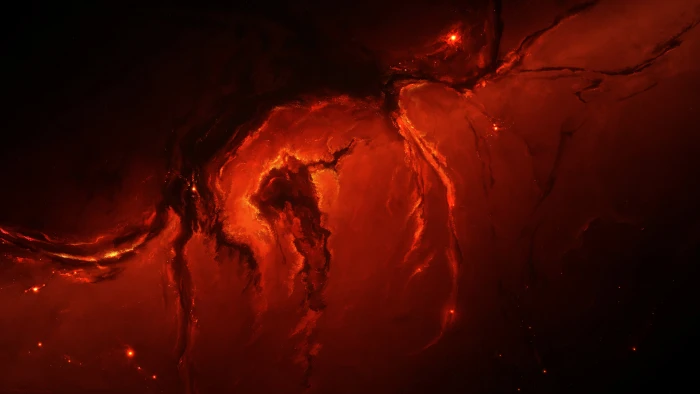 red and black lava wallpaper Starkiteckt space art nebula 2k 4k 5k