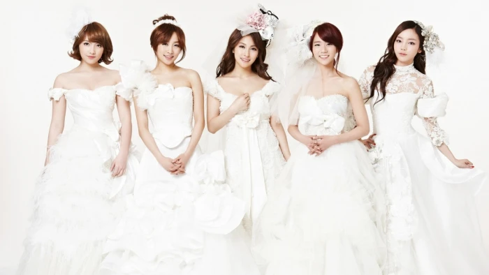 Kara K pop Korean wedding dress women Asian 2k