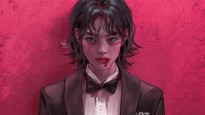 Squid Game Jung Hoyeon Kang Sae byeok Korean digital art 2k