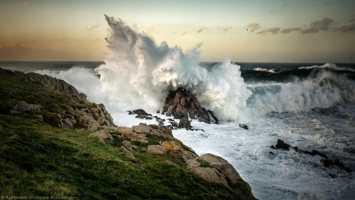 sea rocks waves horizon water coast beauty in nature 2k 4k