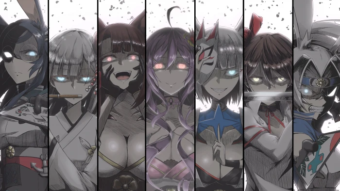 seven female anime characters wallpaper girls Azur Lane 26 2k 4k 5k