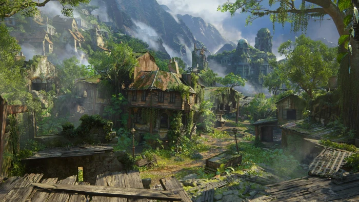 Uncharted 4 video games nature PlayStation overgrown 2k 4k