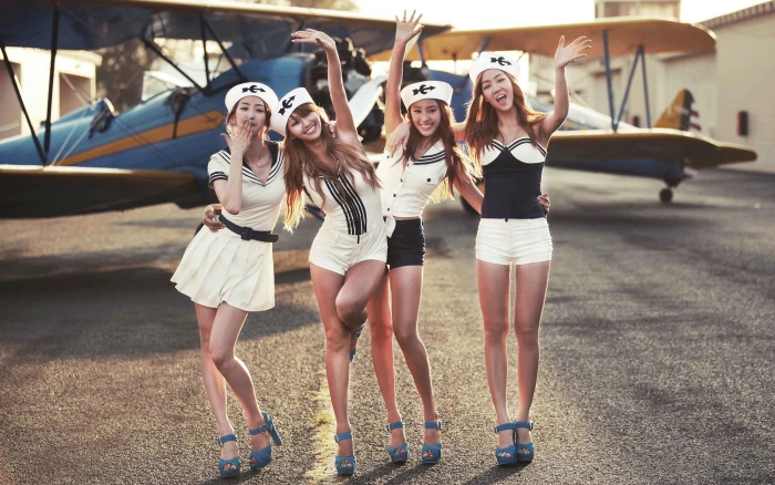 aircraft asians aviation bora dasom dressed hyorin k pop 2k